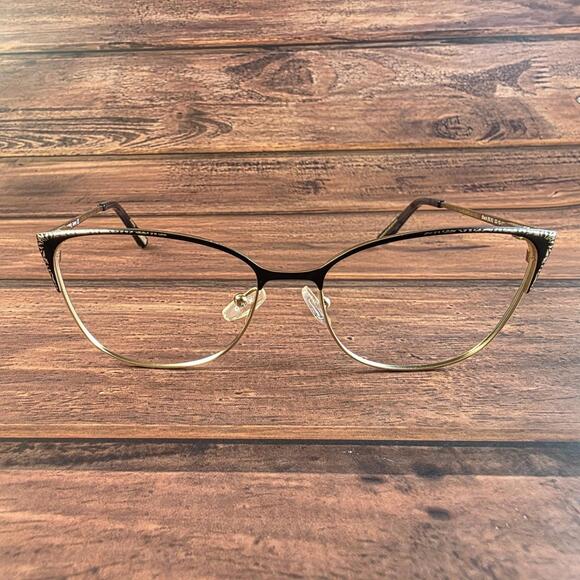 XOXO Women's Sunglasses Black 52-15-135 Cat Eye Metal FRAMES ONLY - Picture 1 of 9